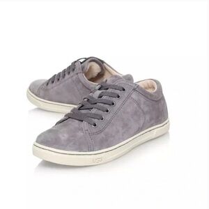 UGG Tomi Pewter Gray Suede Sneaker
